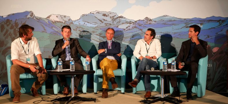 Mifa special Events &ndash; Optimiser les financements des entreprises et des projets : paroles d'experts, David GAL-REGNIEZ (mod&eacute;rateur), Lionel RAYMOND, Didier DUVERGER, Alexandre CHARLET, Pascal COTTON - Photo : G. Piel/CITIA