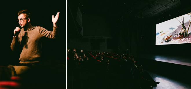 Projection en pr&eacute;sence de S&eacute;bastien Tavel, sc&eacute;nariste 